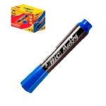 Marcador Permanente Bic Plumon Color Azul Set 12 Und - Imagen 3