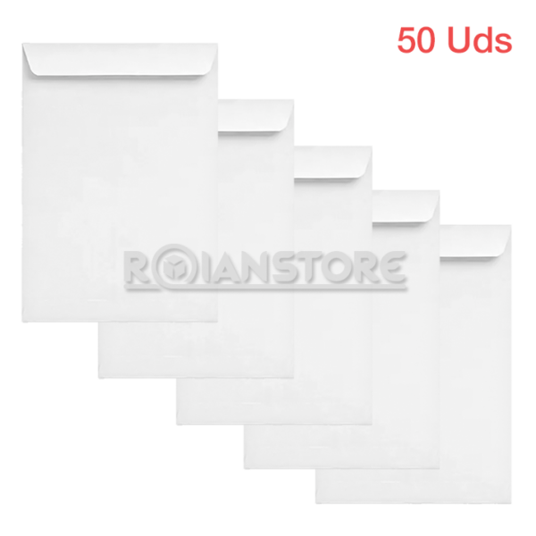 Saco Revista Bond 24 80gr Pack 50 Unidades 23x30 cm