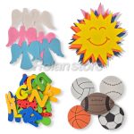 Goma Eva Adix Pack Balones Soles Letras Adhesivas Angeles