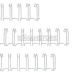 Anillo Metálico Blanco 9mm 20 Unidades Capacidad 65 Hojas - Imagen 2