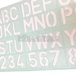 Plantilla Flexible de Letras y Números Normógrafo 25mm Letrografo - Imagen 6