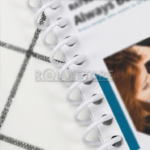 Espiral Plástico Blanco 12mm 50 Unidades Capacidad 105 Hojas - Imagen 3