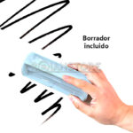 Set 4 Plumon Marcador Pizarra Blanca + Borrador - Imagen 10