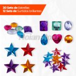 Aplicaciones Brillantes Adix Creative Figuras Estrellas Pack - Imagen 3