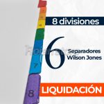 Separador Wilson Jones Papel Kraft Pack 6 Sets 8 Divisiones - Imagen 3