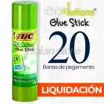 Pegamento Barra Glue Stick Bic Ecolutions Pack 20 Unidades - Imagen 3