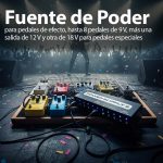 Joyo Power Supply 2 Fuente De Poder de 8/10 Pedales 9-12-18V - Imagen 3