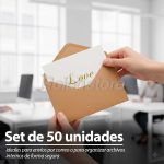 Sobre Carta Kraft 70gr Pack 50 Unidades 20x26cm - Imagen 3