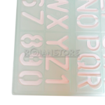 Plantilla Flexible de Letras y Números Normógrafo 25mm Letrografo - Imagen 4