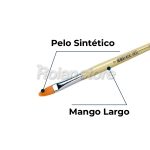 Pincel Artel Linea 107 N12 Pelo Sintetico Almendrado Set 12Un - Imagen 4