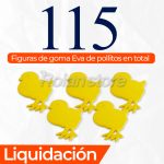 Goma Eva Adix Figuras Pollitos de Goma Eva 1 Pack x 23 Sets - Imagen 4