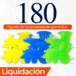 Goma Eva Adix Figuras Locomotoras de Goma Eva Pack x 30 Sets - Imagen 5