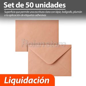 Sobre Carta Kraft 70gr Pack 50 Unidades 20x26cm - Imagen 4