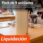 Cinta Enmascarar Masking Tape 9 UNDS 18MM-BEIGE 125MIC 40MT - Imagen 4