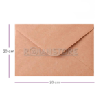 Saco 1/2 Oficio Kraft Pack 50 unidades 20x28 Cm - Imagen 13