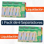 Separador Wilson Jones Papel Kraft Pack 6 Sets 8 Divisiones - Imagen 4