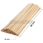 Palo Maqueta Redondo 10 mm x 50 cm Largo Set 20 unidades - Imagen 10