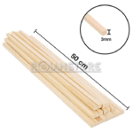 Palo Maqueta Cuadrado 3x3 mm x 50 cm Largo Set 72 unidades - Imagen 12