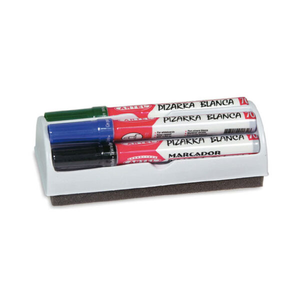 Set 4 Plumon Marcador Pizarra Blanca + Borrador
