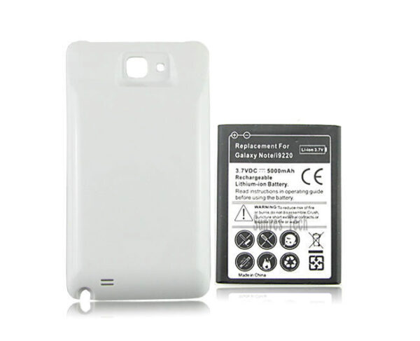 Bateria Alternativa Doble Duración Galaxy 5000mah Note 1 N7000 Blanca