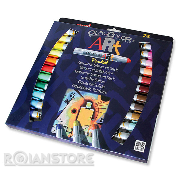 Tempera Sólida Escolar Art Pro 24 Colores 10 gr Instant