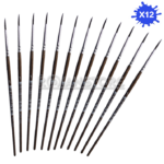 Pincel Adix Escolar N°1 Redondo Pack 12 Unidades
