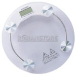Balanza Pesa Digital Base Vidrio Redonda Baño 150kg - Imagen 2