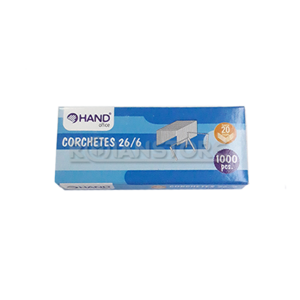 Corchetes 26/6 1000 Unidades Hand