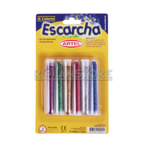 Escarcha Artel Blister 6 colores Unidad