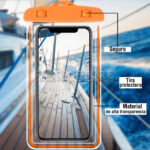 Estuche Funda Waterproof Sumergible Smartphone Impermeable - Imagen 12