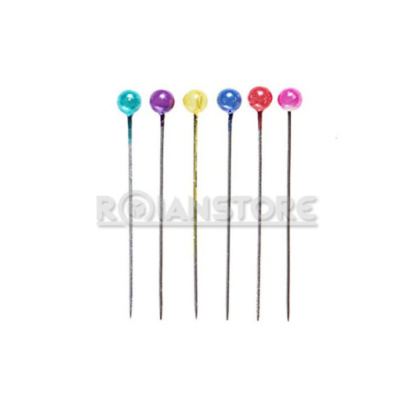 Alfiler Cabeza Color Grande 144 unidades