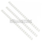 Anillo Plástico Blanco 9 mm 20 Unidades Capacidad 65 Hojas - Imagen 2