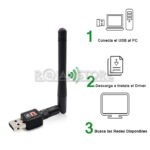 Mini Adaptador Lan Wifi Wireless Usb 2.0 Antena Desmontable - Imagen 18