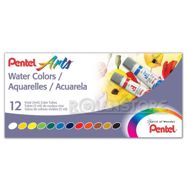 Estuche Acuarela Pentel 12 Colores