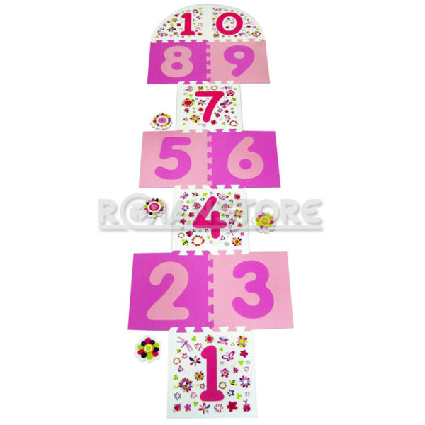 Juego De Patio Interior Infantil Adix Alfombra Luche 25 Piezas