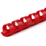 Anillo Plástico Rojo 12 mm 50 Unidades Capacidad 105 Hojas - Imagen 4