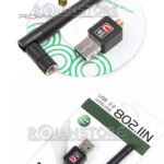 Mini Adaptador Lan Wifi Wireless Usb 2.0 Antena Desmontable - Imagen 2
