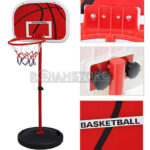 Set De Basketball Incluye Base Aro Pedestal Pelota y Malla - Imagen 3
