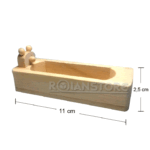 Completo Set Muebles De Baño En Madera Para Casa De Muñecas (e) - Imagen 3