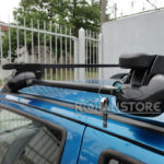 Set 2 Barras Porta Equipaje 120 Parrilla Negra Con Llaves - Imagen 8