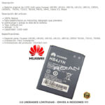 Bateria Alternativa Huawei HB4J1H1200mah U8180 U8160 U8150 U8120 - Imagen 2
