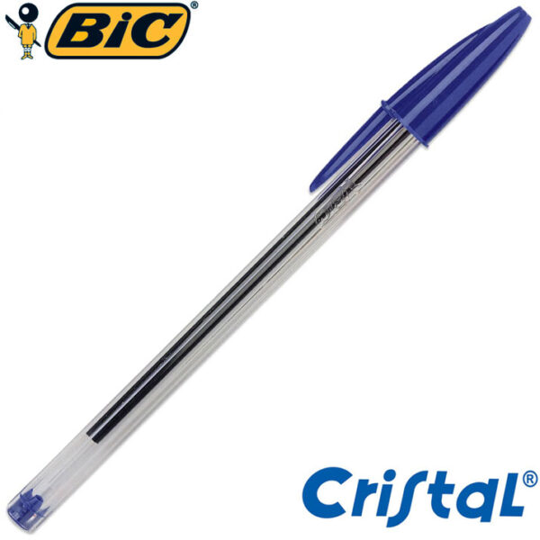 Lápiz Bic Azul Modelo Cristal Punta Media
