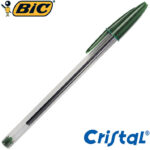 Lápiz Bic Verde Modelo Cristal Punta Media