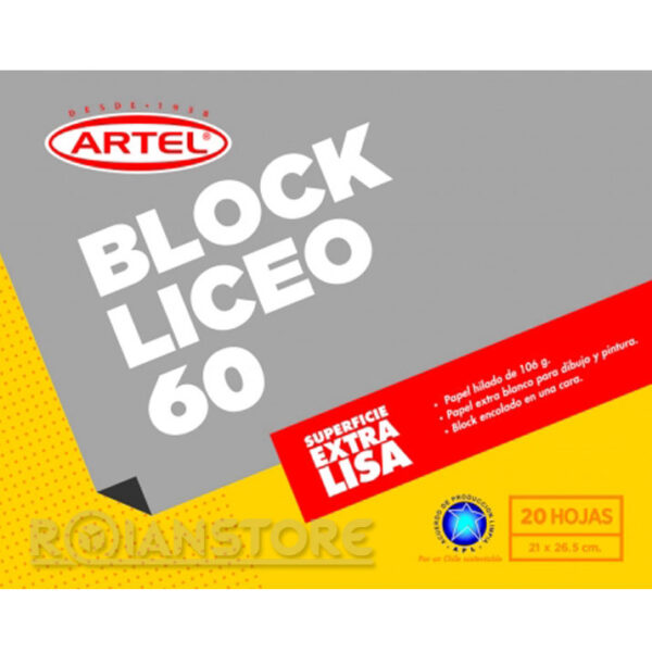 Block Liceo N°60 De 20 hojas