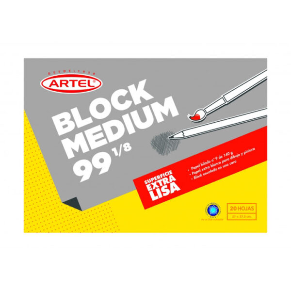 Block Medium Nº99 1/8 20 hojas