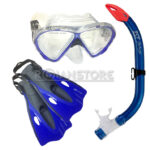 Kit De Buceo IST Snorkeling Mascara + Aletas 100% Silicona