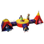 Juego de Patio Interior Infantil Carpa Casa Escuela Dactic Unidad - Imagen 2