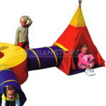 Juego de Patio Interior Infantil Carpa Casa Escuela Dactic Unidad - Imagen 7