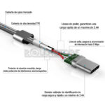 Cable USB 3.1 Type C USB Macbook Nokia N1 Huawei P9 - Imagen 9