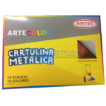 Carpeta Artel Artecolor Cartulina Metálica 26x36 10 Pliegos - Imagen 5